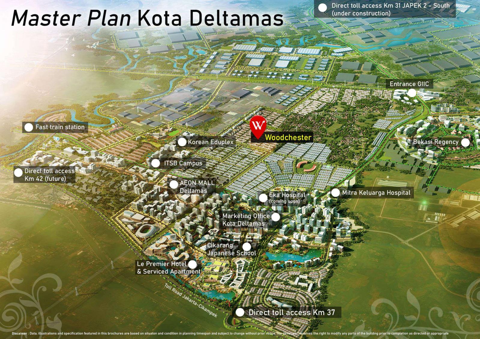 Masterplan Kota Deltamas - Cluster Woodchester